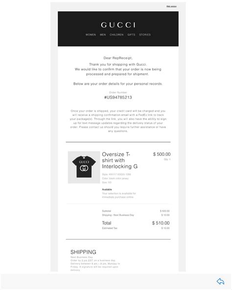 Gucci uk email address